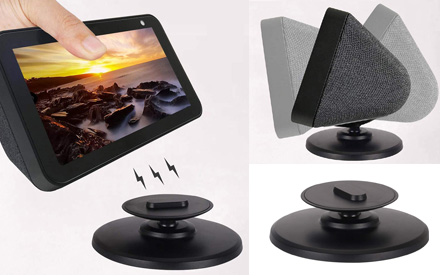 Beuya Echo Show Soporte ajustable para altavoz inteligente Echo, con Base mágnetica