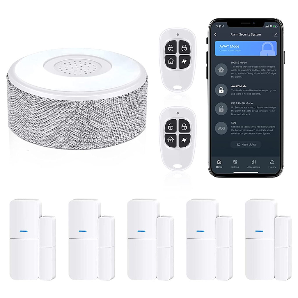 Sistema de seguridad de alarma inteligente 12 piezas funciona con Alexa