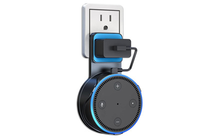 Matone Outlet Soporte de pared para colgar sus altavoces Smart Home para Dot 2nd Gen sin cables o tornillos, una solución de ahorro de espacio