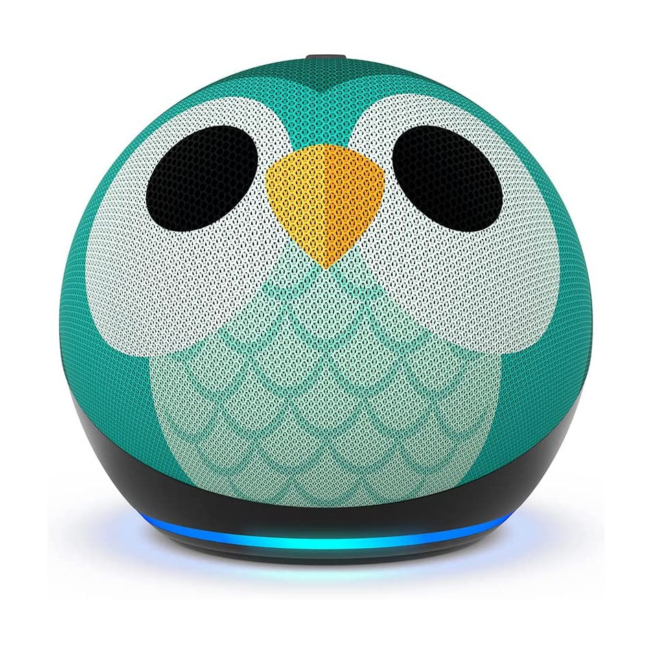  Echo Dot (5.ª generación) Kids | Diseñado para niños, cuenta con control parental | Owl