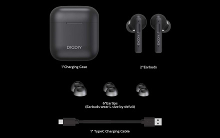 Auriculares inalámbricos Bluetooth 5.0 con control táctil inteligente, 30 horas de reproducción, sonido estéreo inmersivo, IPX8 resistente al agua